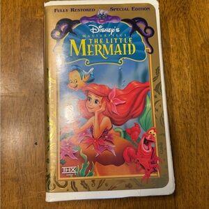 Disney The Little Mermaid Special Edition VHS - Red and Gold